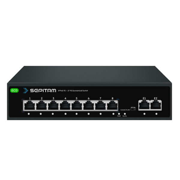 سوئیچ شبکه 8 پورت سپیتام مدل PS208E-DE-ECO