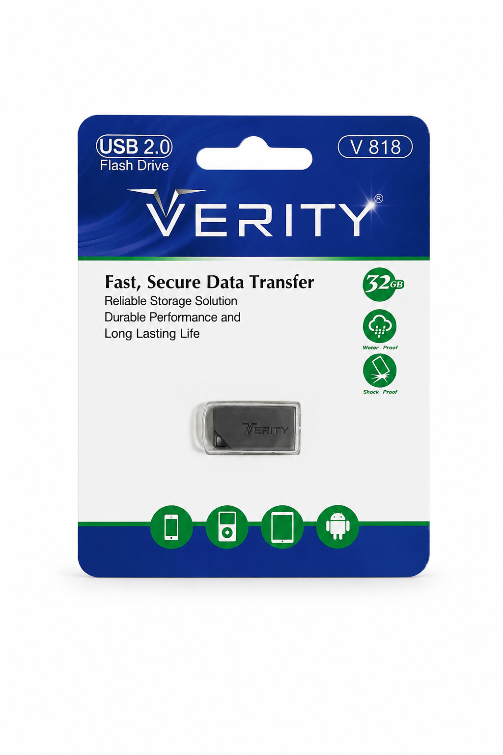 فلش مموری Verity V818 ظرفیت 32GB USB 2.0