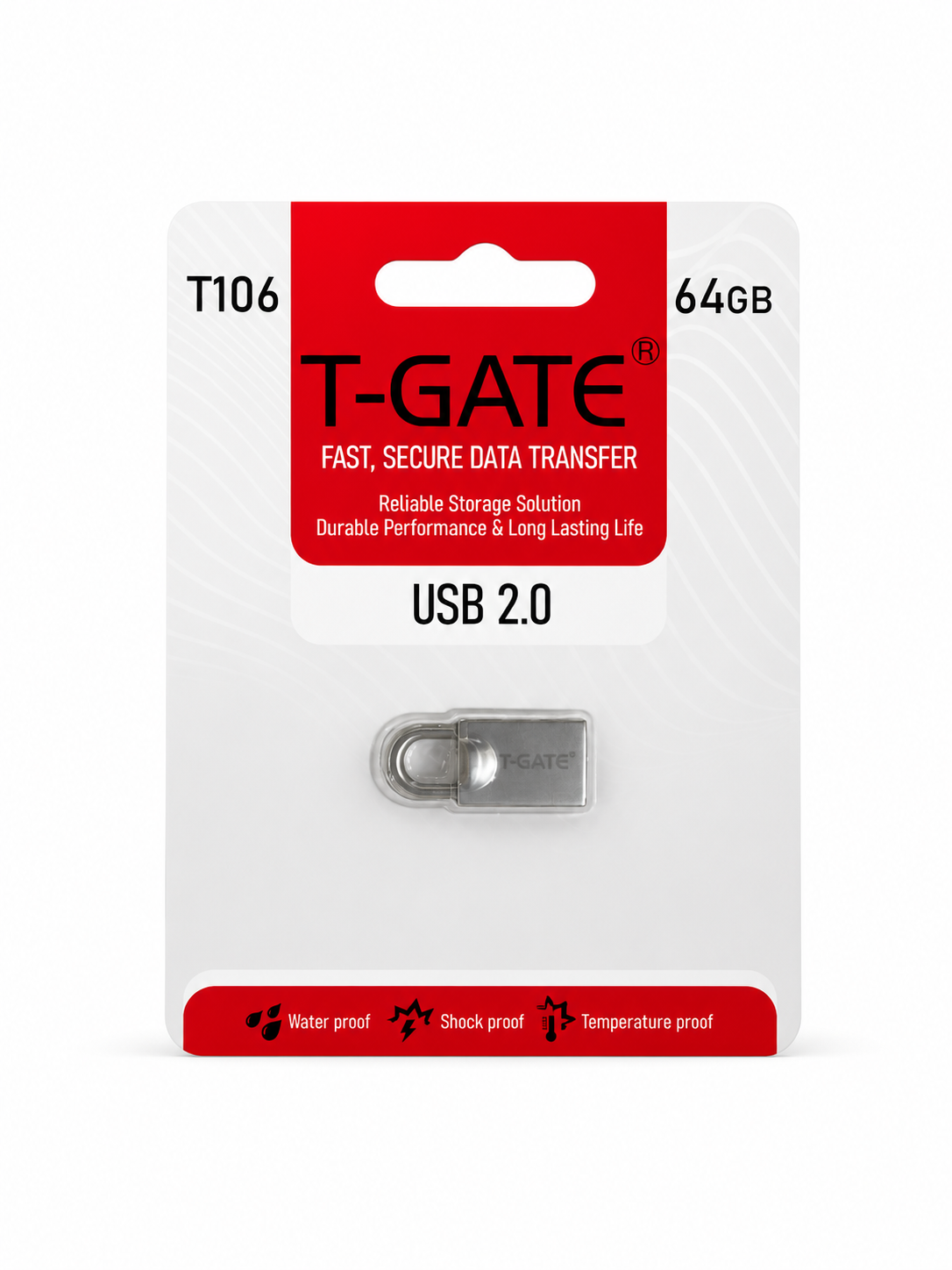فلش مموری T-GATE USB 2.0 ظرفیت 64GB