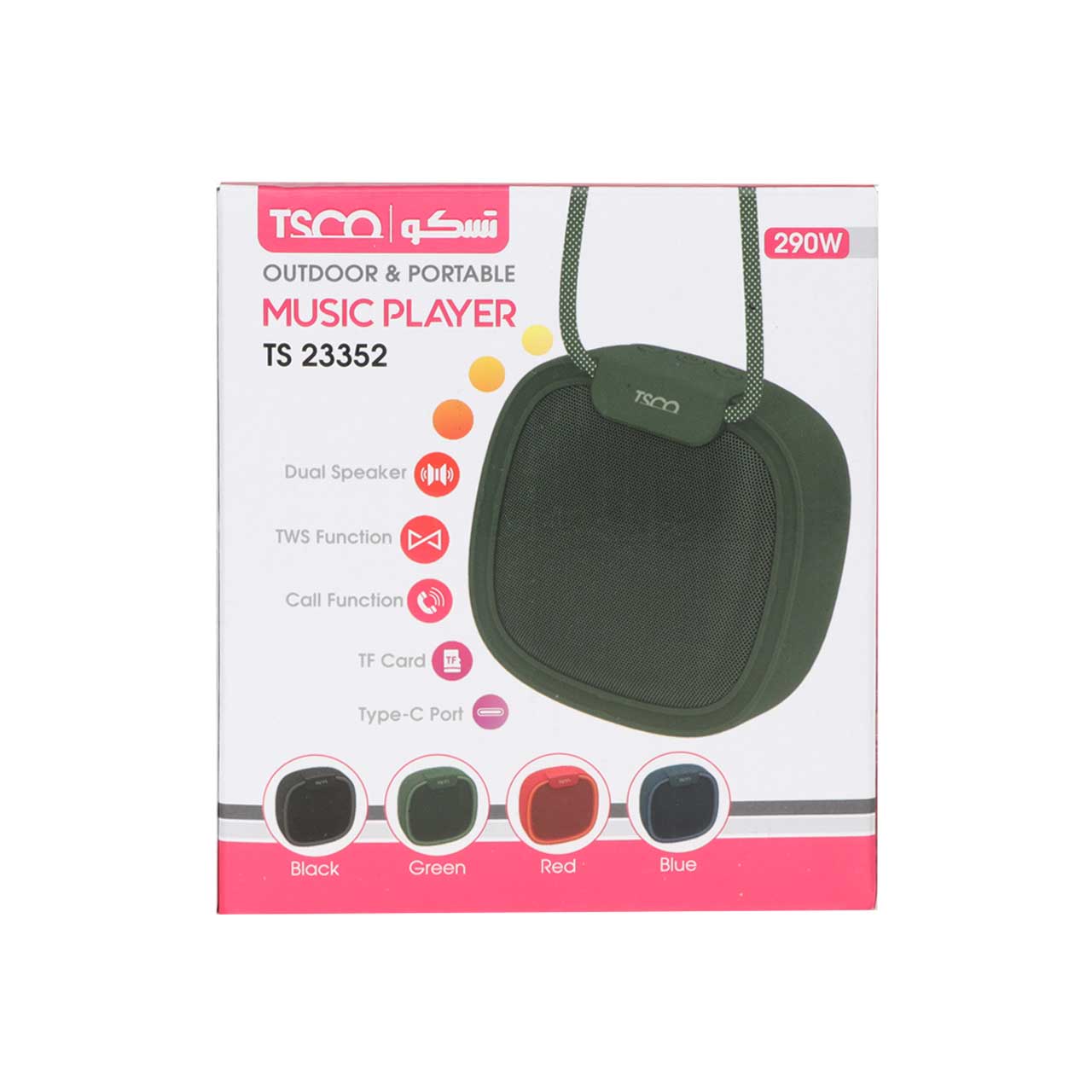 اسپیکر بلوتوثی قابل حمل تسکو TS 23352