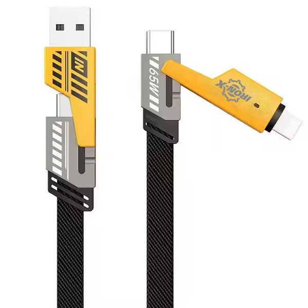 کابل 4IN1 FAST تایپ سی لایتنینگ و USB-A طول 1 متر